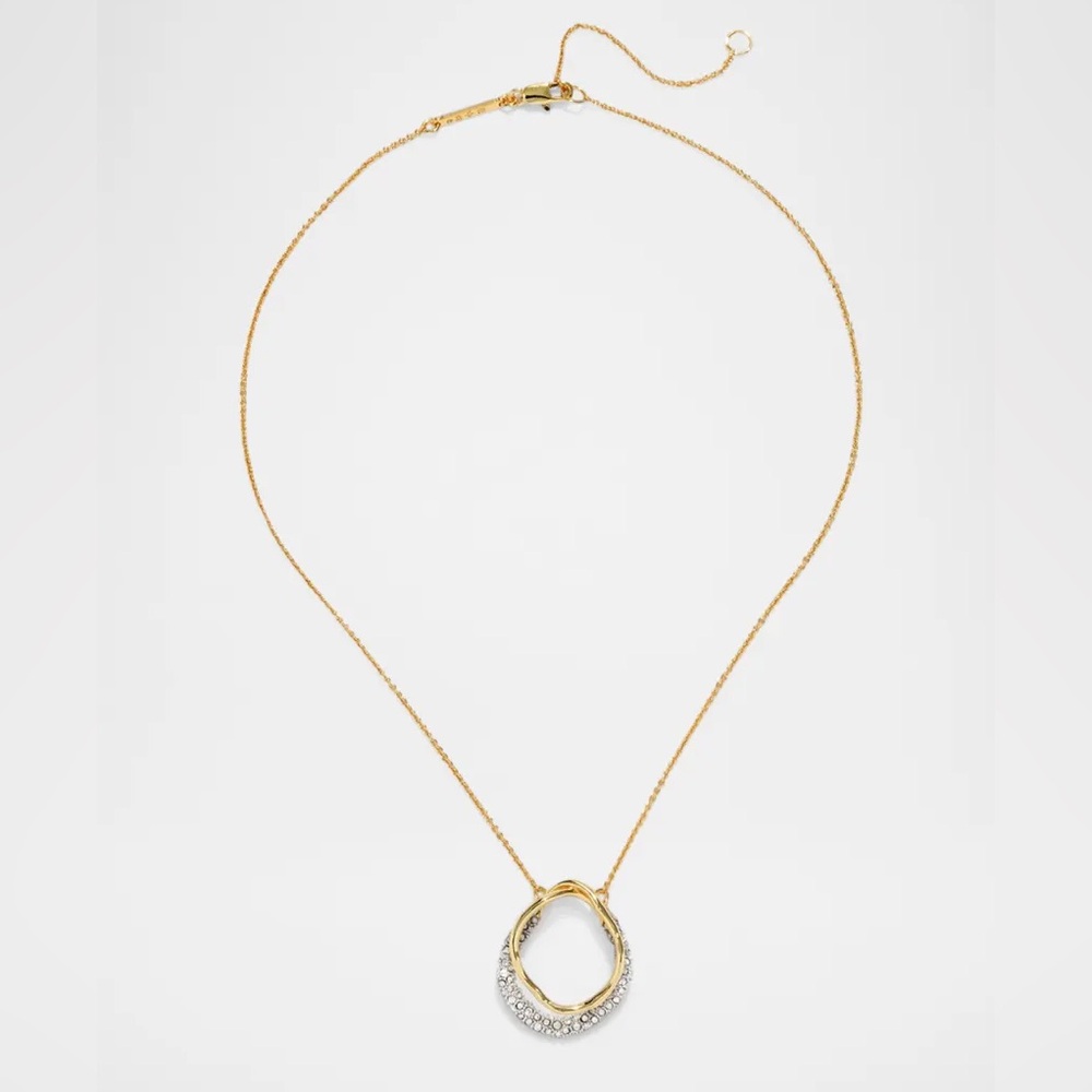 ALEXIS BITTAR • Solanales Gold Crystal Orbit Necklace - Picture 2 of 11